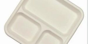 3 Compartment Sugarcane Bagasse Tray