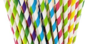 6 Mm Assorted Paper Drinking Straws