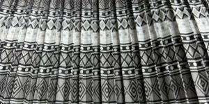 Polyester Digital Printed Pleated Fabric