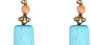 Turquoise Gemstone Hook Earrings