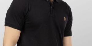 Mens Black Polo T-Shirt