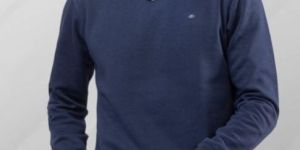 Mens Round Neck Fleece Sweatshirt