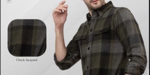 Mens Woolen Check Shirt