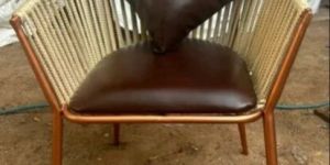 Brown Iron Dining Chair
