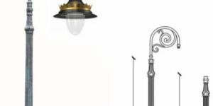 Mild Steel Decorative Lighting Pole