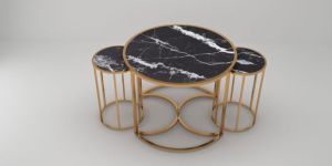 Iron Coffee Table Set of Three