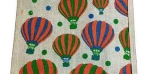 Air Balloon Printed Jute Bag