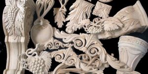 Hand Carved Decorative Furniture Components