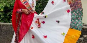 Navratri Special White Chaniya Choli