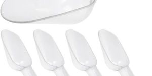 White Measuring Plastic Scoop