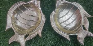 Fish Shape Aluminium Serving Platter