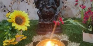 Golden Metal Decorative Urli