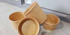 750ml Kraft Paper Round Food Container