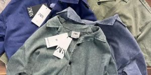 Men Slim Fit Denim Shirt