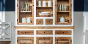 Whitewave Solid Wood Crockery Cabinet