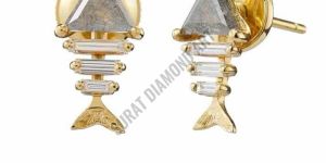 Gold Diamond Earrings