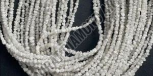 White Uncut Diamond Beads