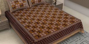 Bagru Printed Cotton Bedsheet