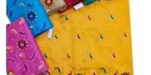 Embroidered Cotton Saree