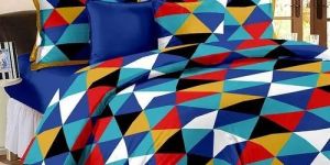 Multicolor Cotton Double Bedsheet