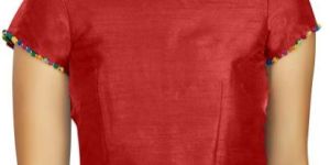AF2857 Ladies Fancy Red Blouse