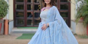 AF5075 Ladies Fancy Aline Gown