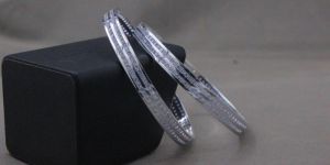 Ladies Silver Bangles