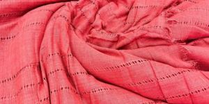 Recycled Cotton Jute Fabric in Dobby Design Width 56 Inch
