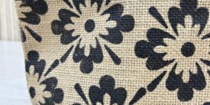 Stylish Printed Ladies Shopping Bag Jute Material By Miraal Jute Export's