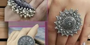 Beautiful Silver Oxidised Ring