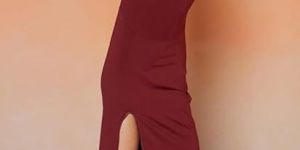 Women's Seamless Spandex Saree Shapewear for Women Petticoat/Peticote with Side Slit