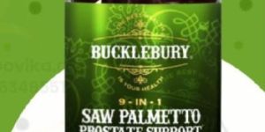 BUCKLEBURY 9-in-1 Saw Palmetto Gummies for Prostate and Urinary Support