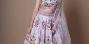 Ladies Multicolor Embroidery Work Lehenga Choli