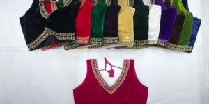 V Neck Sleeveless Readymade Blouse