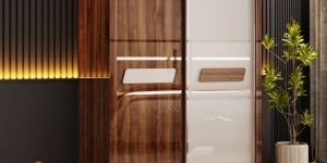High Gloss Sliding Doors Wardrobe