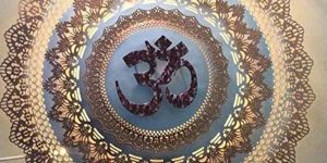 Om Decorative Round Wall Art