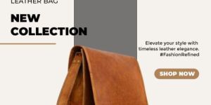 Leather Laptop Backpack