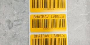95 GSM Yellow Barcode Label Stickers
