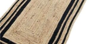 Hand Knotted Rectangular Jute Carpet