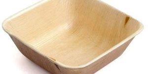 3.5 inch Square Areca Leaf Bowl
