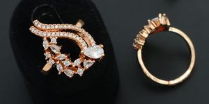 Rose Gold CZ Imitation Jewellery