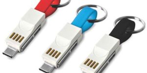3 in 1 Keychain Magnetic USB Charging Cable