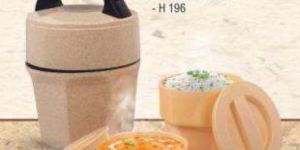 ABS And SS Brown Eco Lunch Box