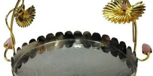 GOLD AND SILVER PLATED BASKET