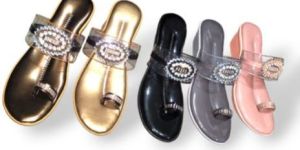 Ladies Transparent Fancy Sandal