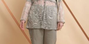 Royal Satin Embroidered Co-Ord Set