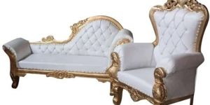 White Wooden Sofa Set