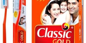 Classic Gold Select Medium Manual Toothbrush for Adults Pack