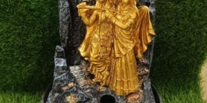 Radha Krishna Statues Water Fountain