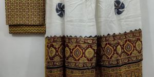Ajrakh Print Dress Material